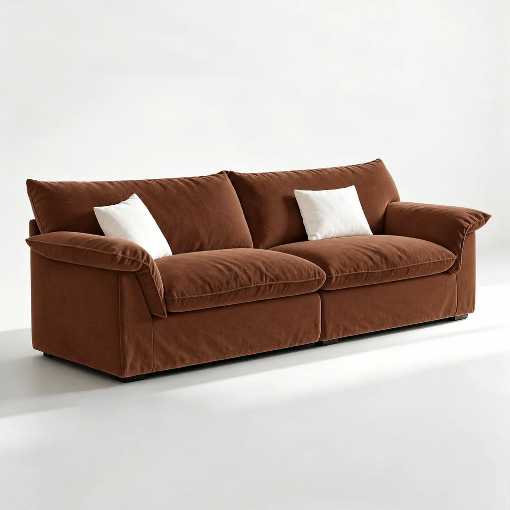 Custom Sofa Slipcover — Performance HH200 · Cinnamon