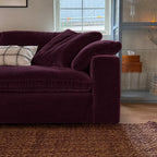 Custom Sofa Slipcover — Performance HH200 · Deep Burgundy Plum