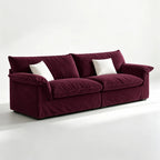 Custom Sofa Slipcover — Performance HH200 · Deep Burgundy Plum