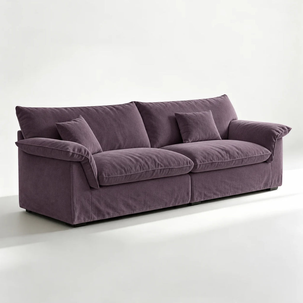 Custom Sofa Slipcover — Performance HH200 · Dusty Plum