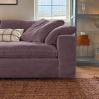 Custom Sofa Slipcover — Performance HH200 · Dusty Plum