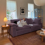 Custom Sofa Slipcover — Performance HH200 · Dusty Plum