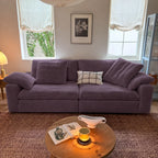 Custom Sofa Slipcover — Performance HH200 · Dusty Plum