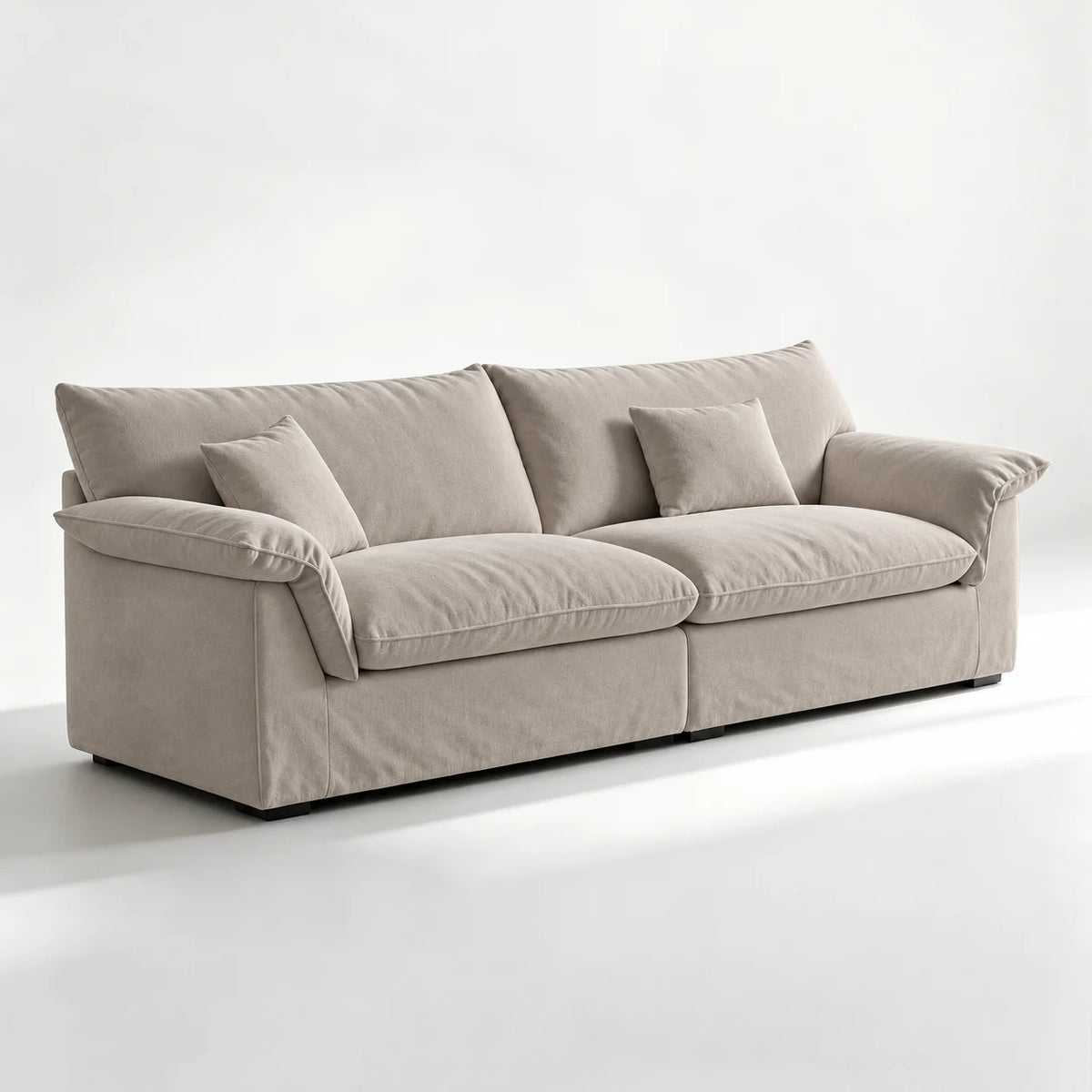 Custom Sofa Slipcover — Performance HH200 · Greige