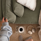 Custom Sofa Slipcover — Performance HH200 · Muted Sage Olive