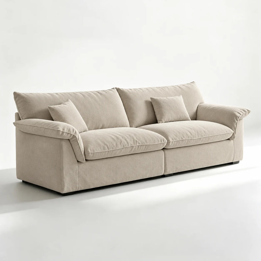 Custom Sofa Slipcover — Performance HH200 · Sandstone