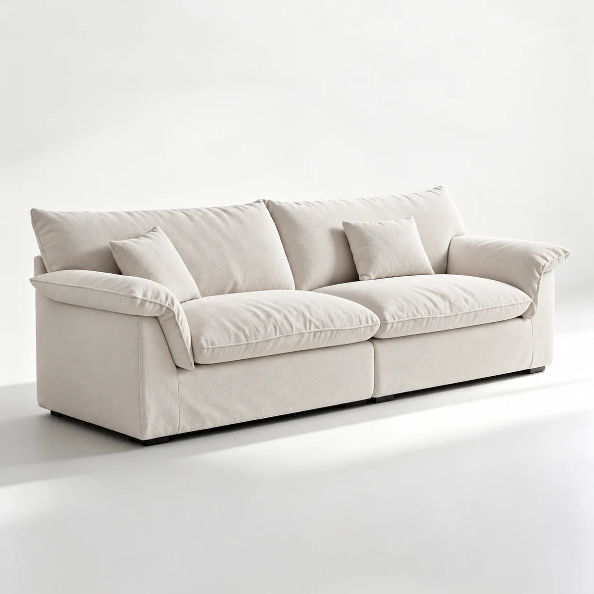 Custom Sofa Slipcover — Performance HH200 · Soft Warm Ivory