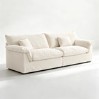 Custom Sofa Slipcover — Performance HH200 · Soft Warm Ivory White