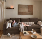 Custom Sofa Slipcover — Performance HH200 · Taupe