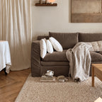 Custom Sofa Slipcover — Performance HH200 · Taupe