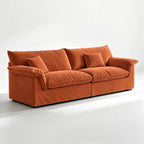 Custom Sofa Slipcover — Performance HH200 · Terracotta