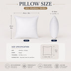 45 × 45 cm (18 × 18") Custom Throw Pillow Cover