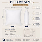 65 × 65 cm (26 × 26") Custom Throw Pillow Cover