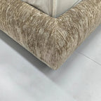 Custom Bed Frame Cover — Blossom · Sahara Camel