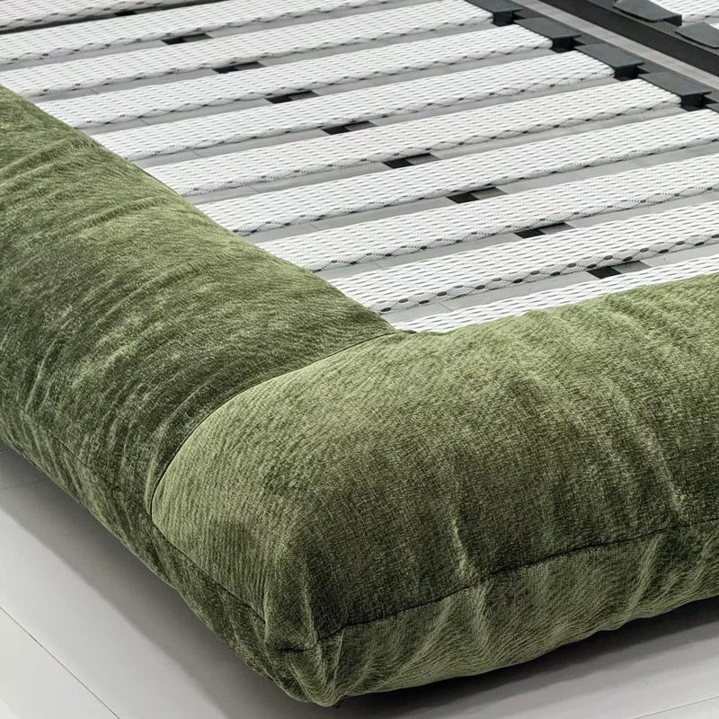 Custom Bed Frame Cover — Blossom · Verdant Avocado