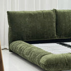 Custom Bed Frame Cover — Blossom · Verdant Avocado