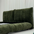 Custom Bed Frame Cover — Blossom · Verdant Avocado