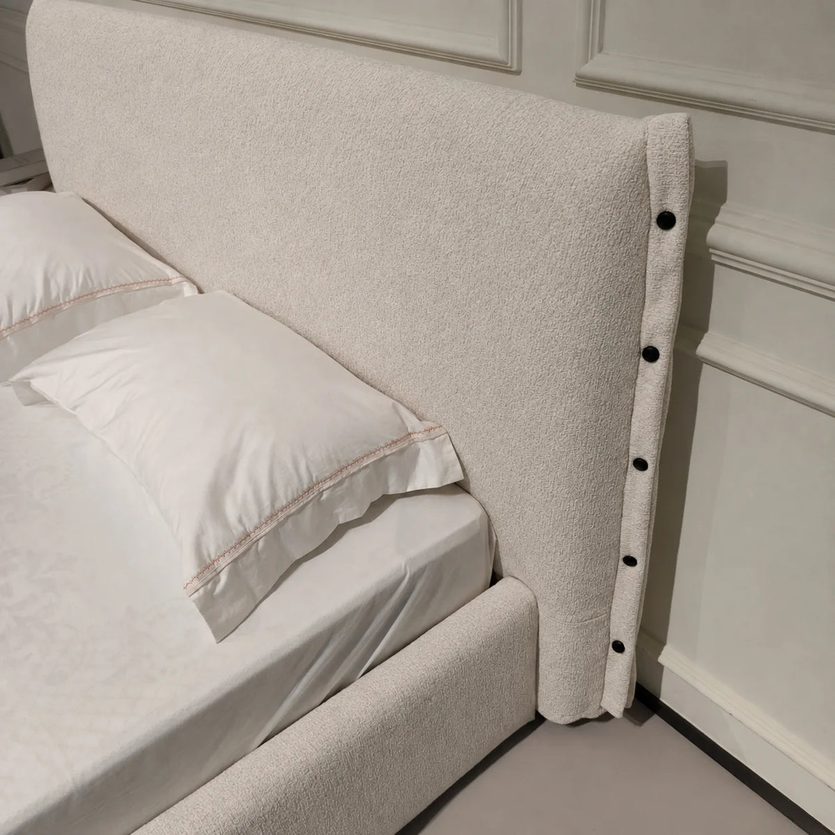 Custom Bed Frame Cover — Luna · Soft Linen
