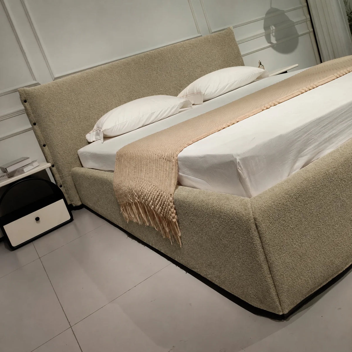 Custom Bed Frame Cover — Luna · Spring Bud
