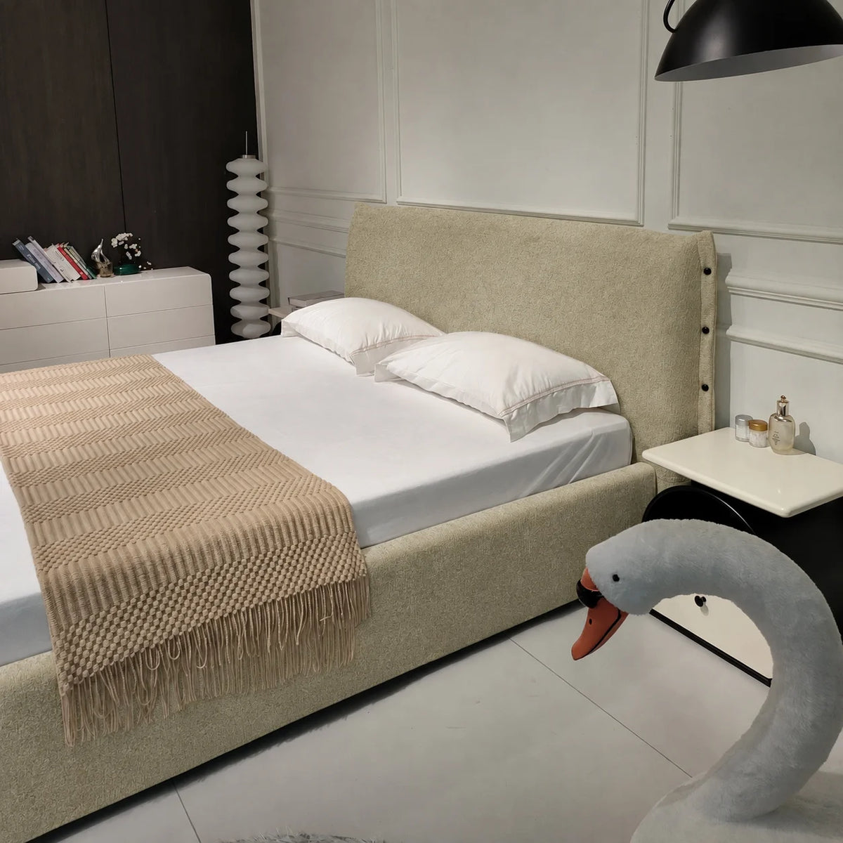 Custom Bed Frame Cover — Luna · Spring Bud