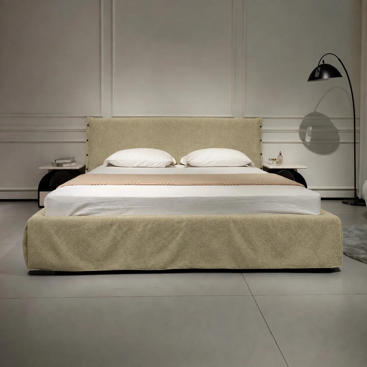 Custom Bed Frame Cover — Luna · Spring Bud