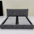 Custom Bed Frame Cover — Mistveil WX818 · Graphite Shadow