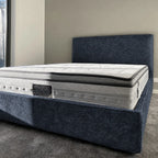 Custom Bed Frame Cover — Mistveil WX818 · Midnight Navy