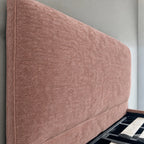 Custom Bed Frame Cover — Mistveil WX818 · Soft Blush