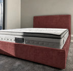 Custom Bed Frame Cover — Mistveil WX818 · Vintage Wine