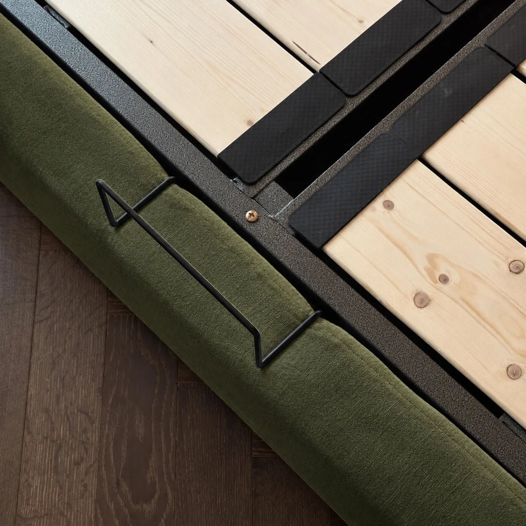 Custom Bed Frame Cover — Performance HH200 · Avocado Green