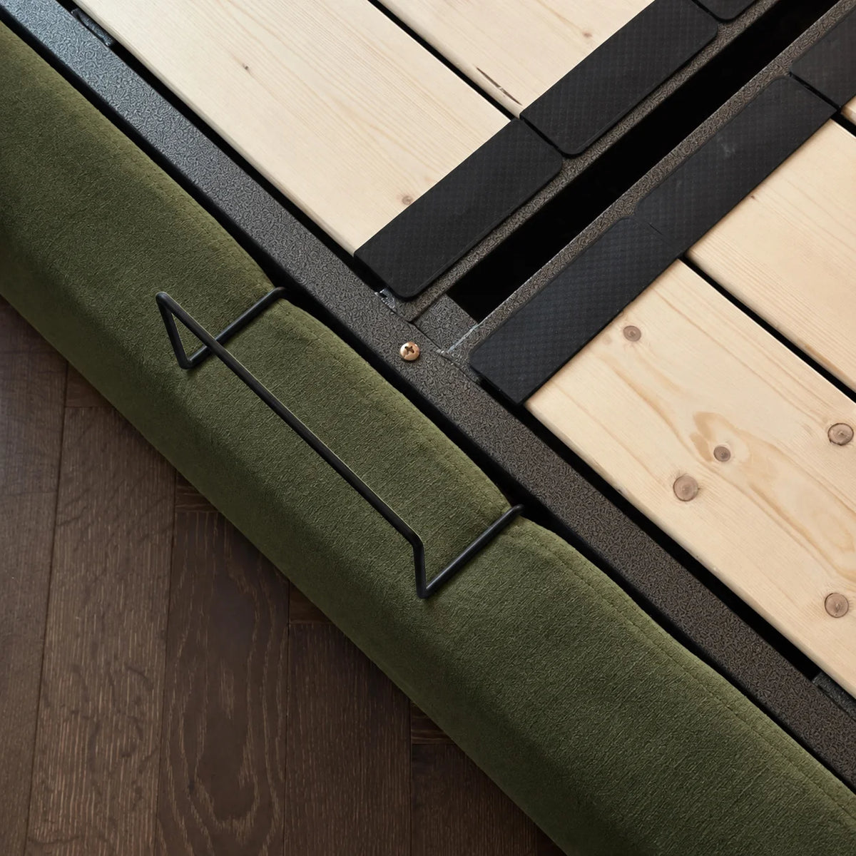 Custom Bed Frame Cover — Performance HH200 · Avocado Green