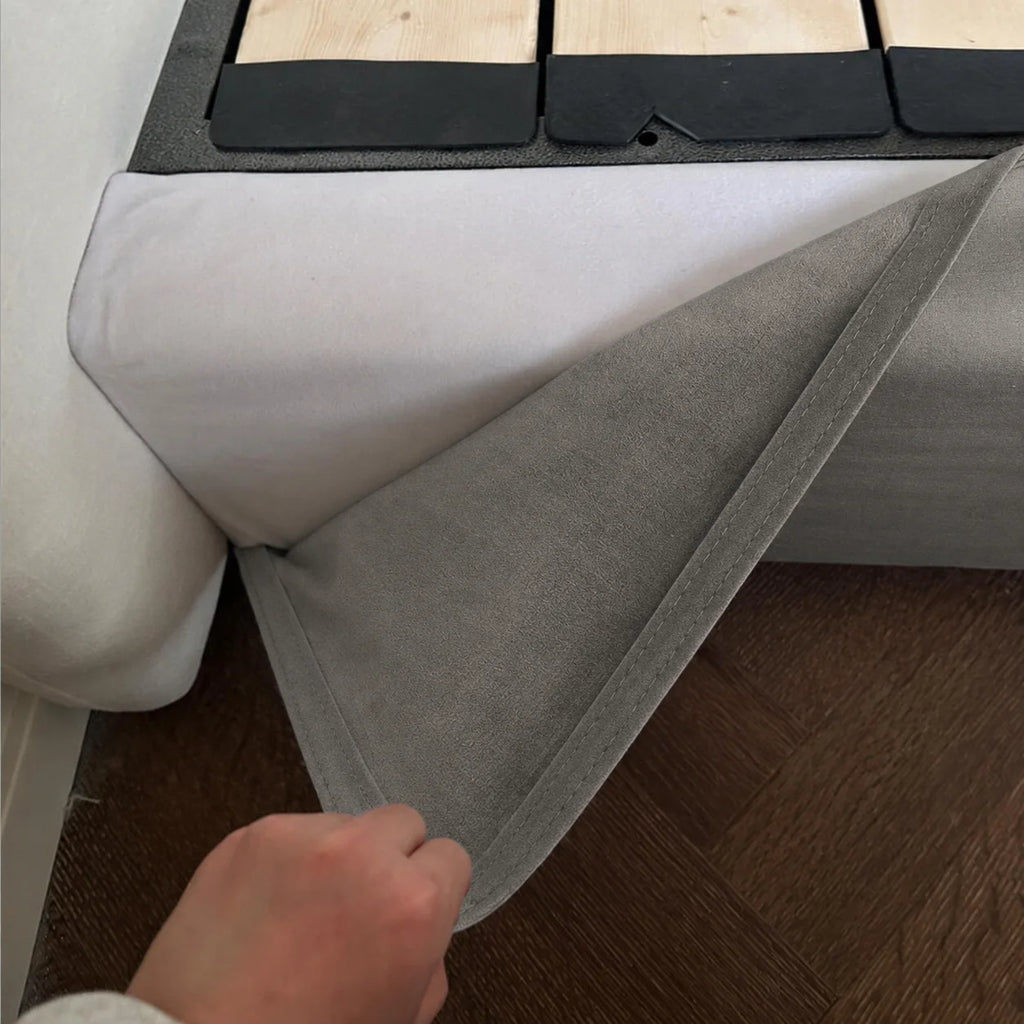 Custom Bed Frame Cover — Performance HH200 · Café au Lait