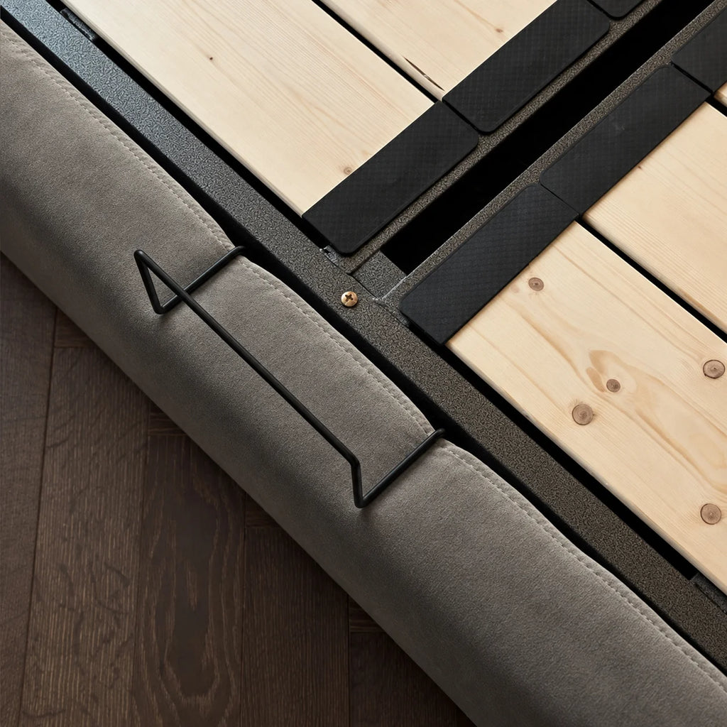 Custom Bed Frame Cover — Performance HH200 · Café au Lait