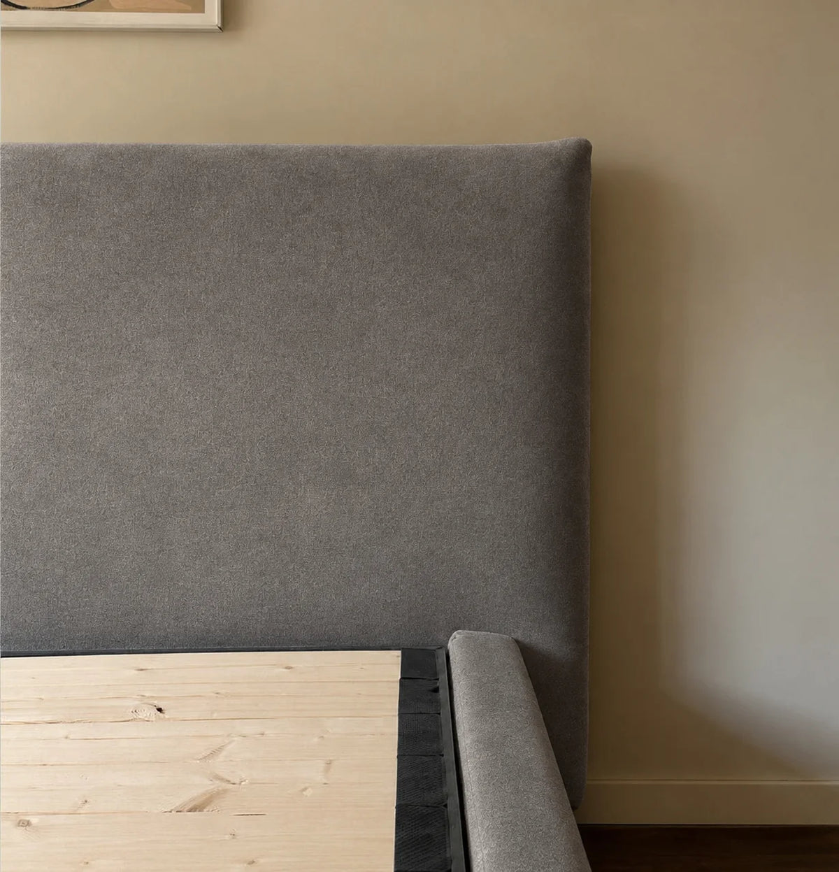 Custom Bed Frame Cover — Performance HH200 · Café au Lait