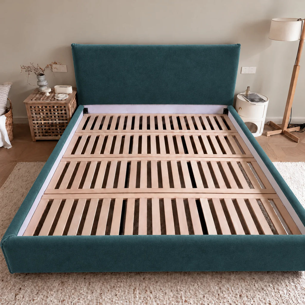 Custom Bed Frame Cover — Performance HH200 · Deep Teal Green