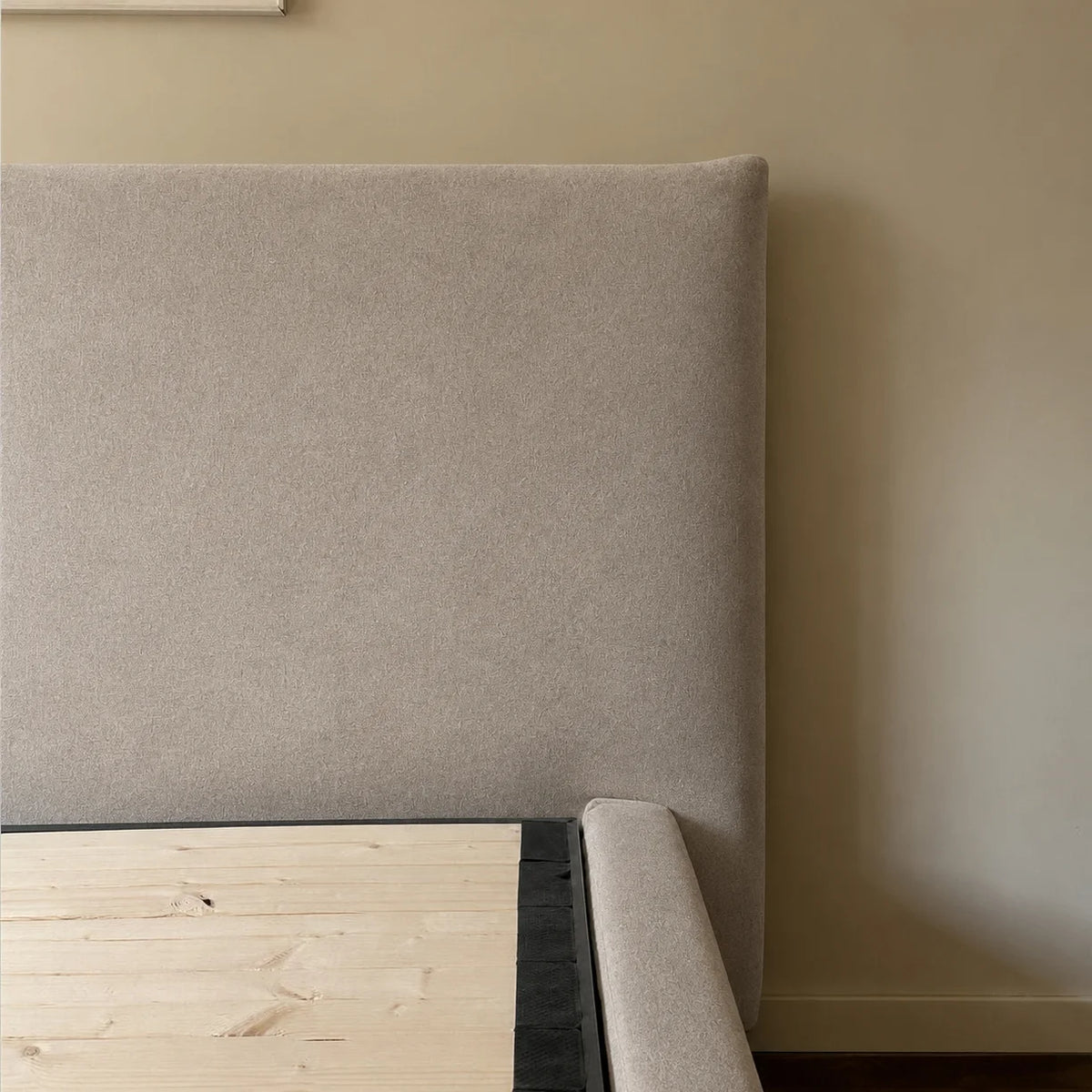 Custom Bed Frame Cover — Performance HH200 · Greige