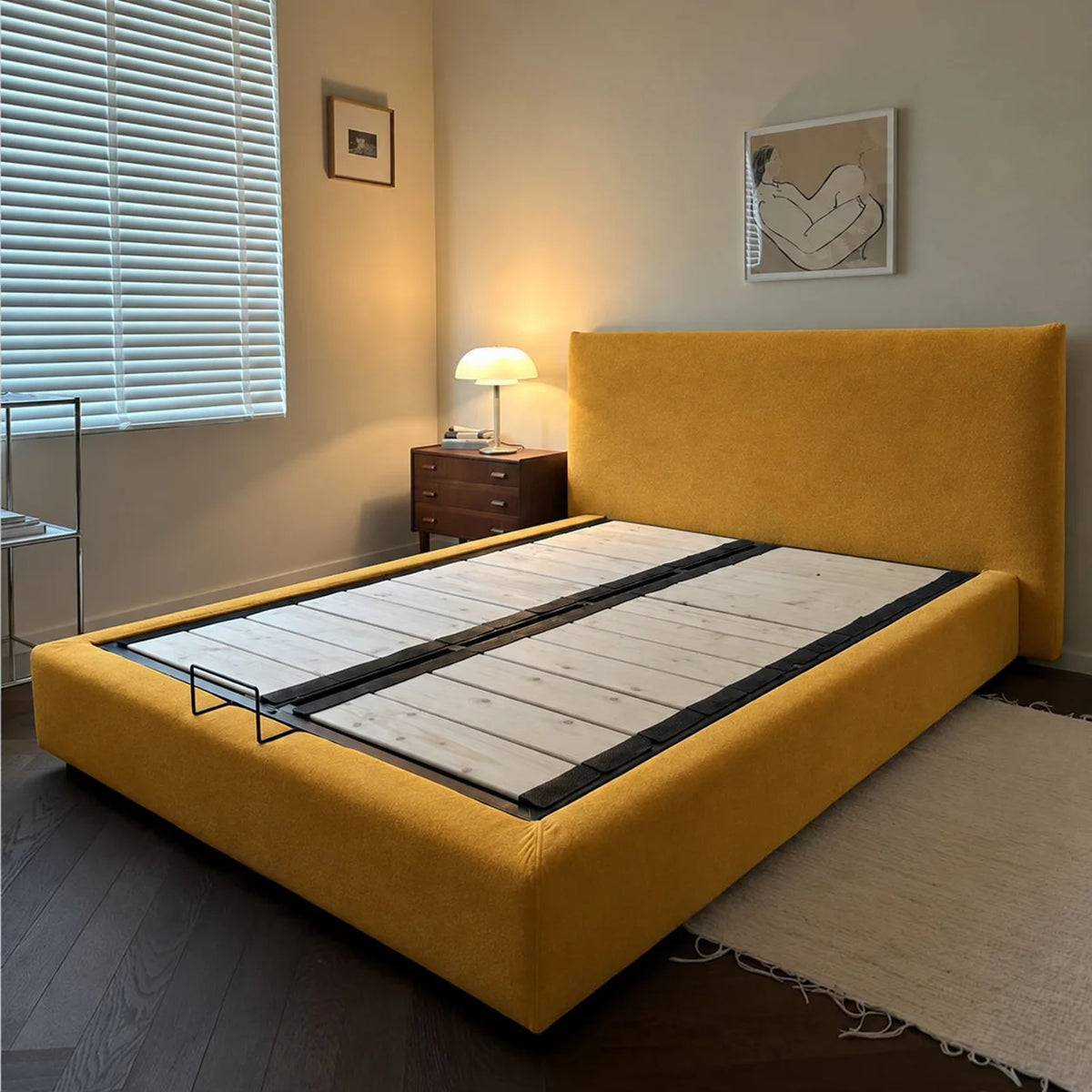 Custom Bed Frame Cover — Performance HH200 · Honey Gold