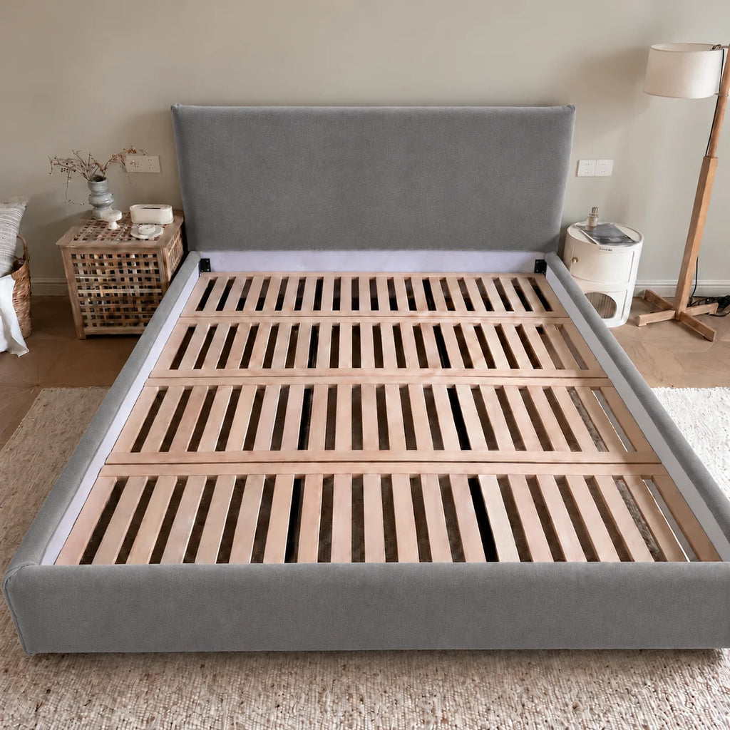 Custom Bed Frame Cover — Performance HH200 · Neutral Smoke Gray