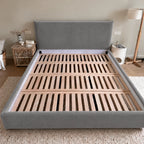 Custom Bed Frame Cover — Performance HH200 · Neutral Smoke Gray