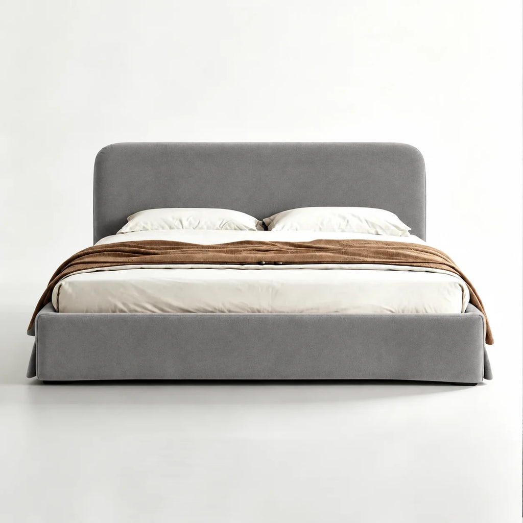 Custom Bed Frame Cover — Performance HH200 · Neutral Smoke Gray