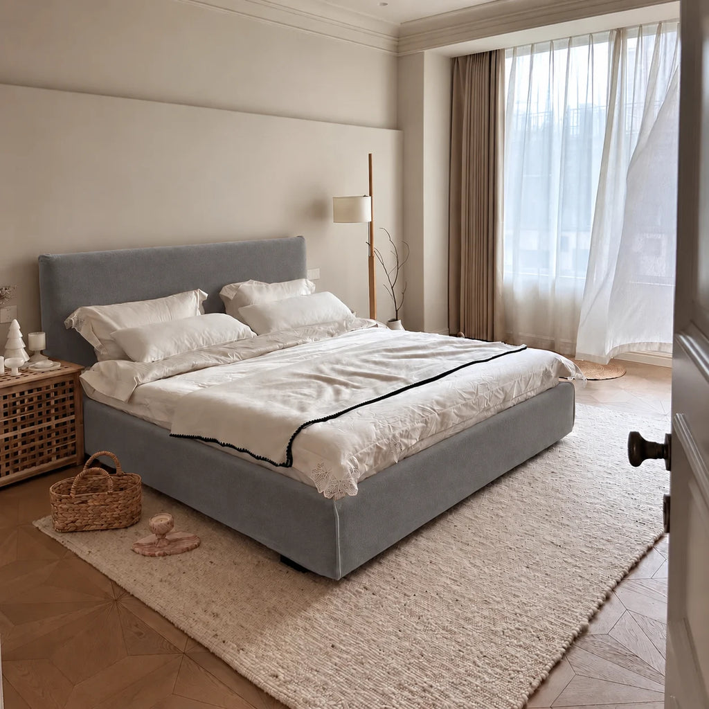 Custom Bed Frame Cover — Performance HH200 · Neutral Smoke Gray