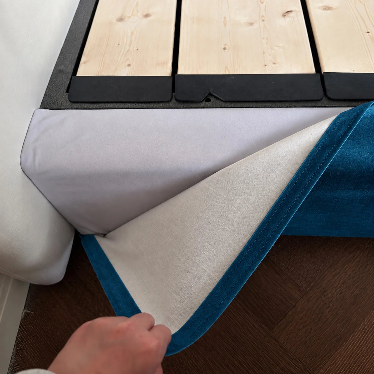 Custom Bed Frame Cover — Performance HH200 · Royal Blue