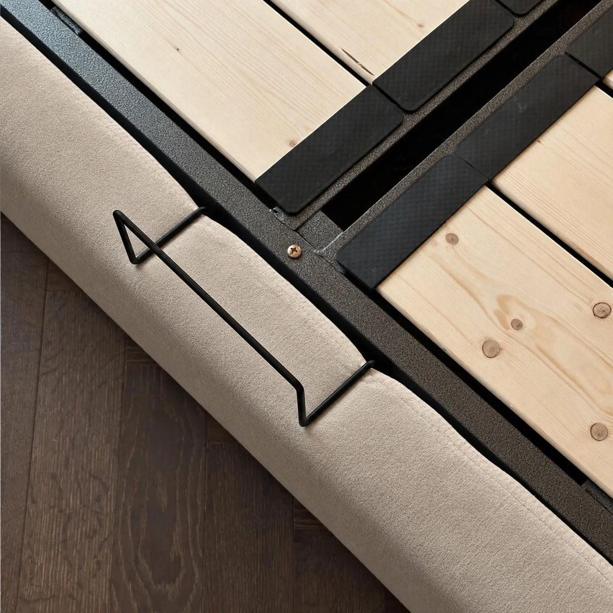 Custom Bed Frame Cover — Performance HH200 · Sandstone