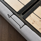 Custom Bed Frame Cover — Performance HH200 · Soft Silver Gray