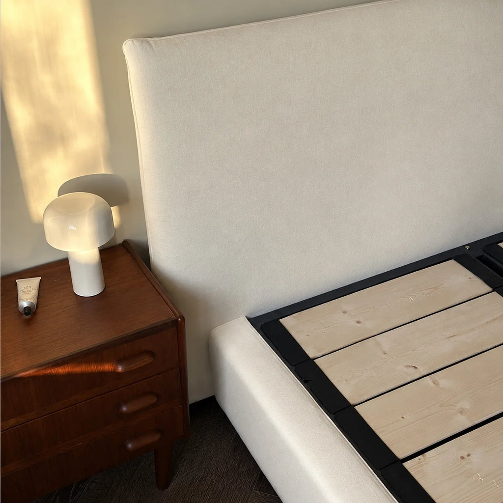 Custom Bed Frame Cover — Performance HH200 · Soft Warm Ivory