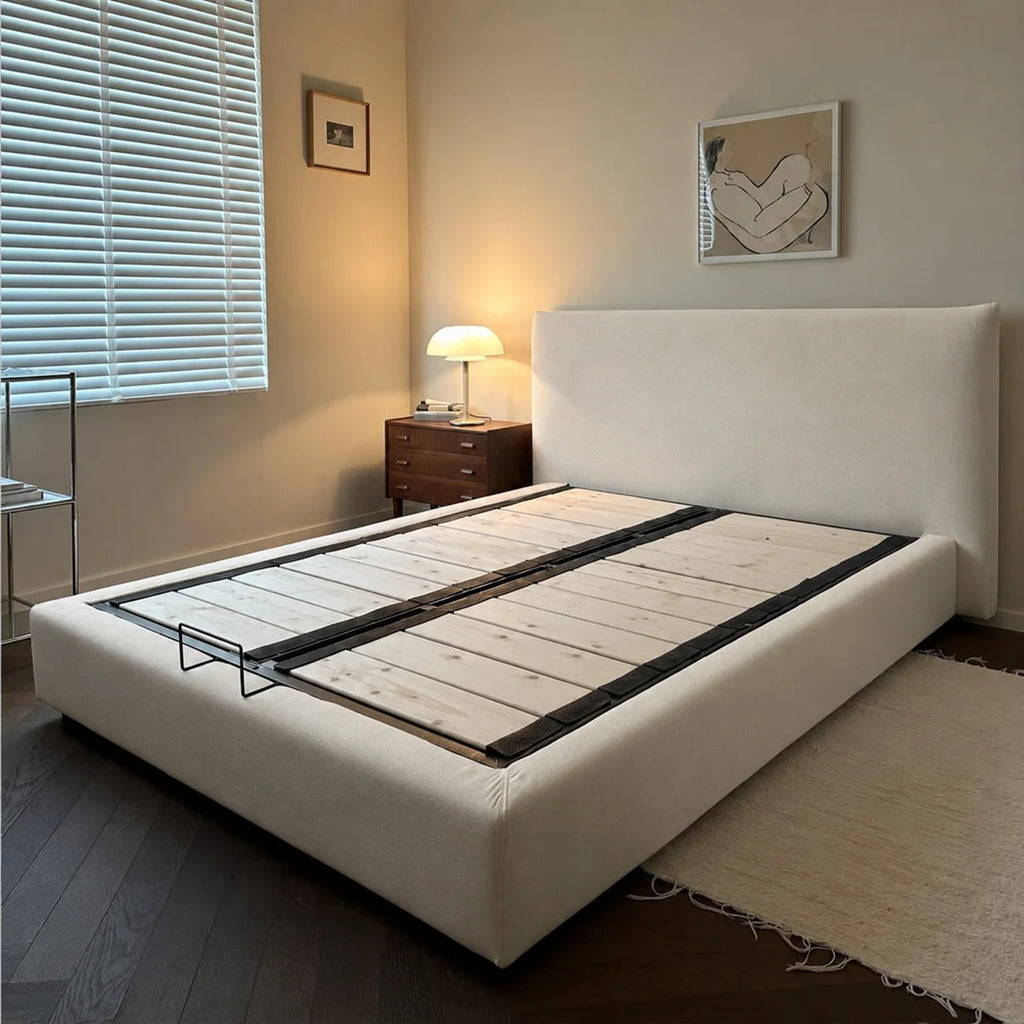 Custom Bed Frame Cover — Performance HH200 · Soft Warm Ivory
