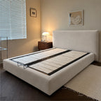 Custom Bed Frame Cover — Performance HH200 · Soft Warm Ivory White