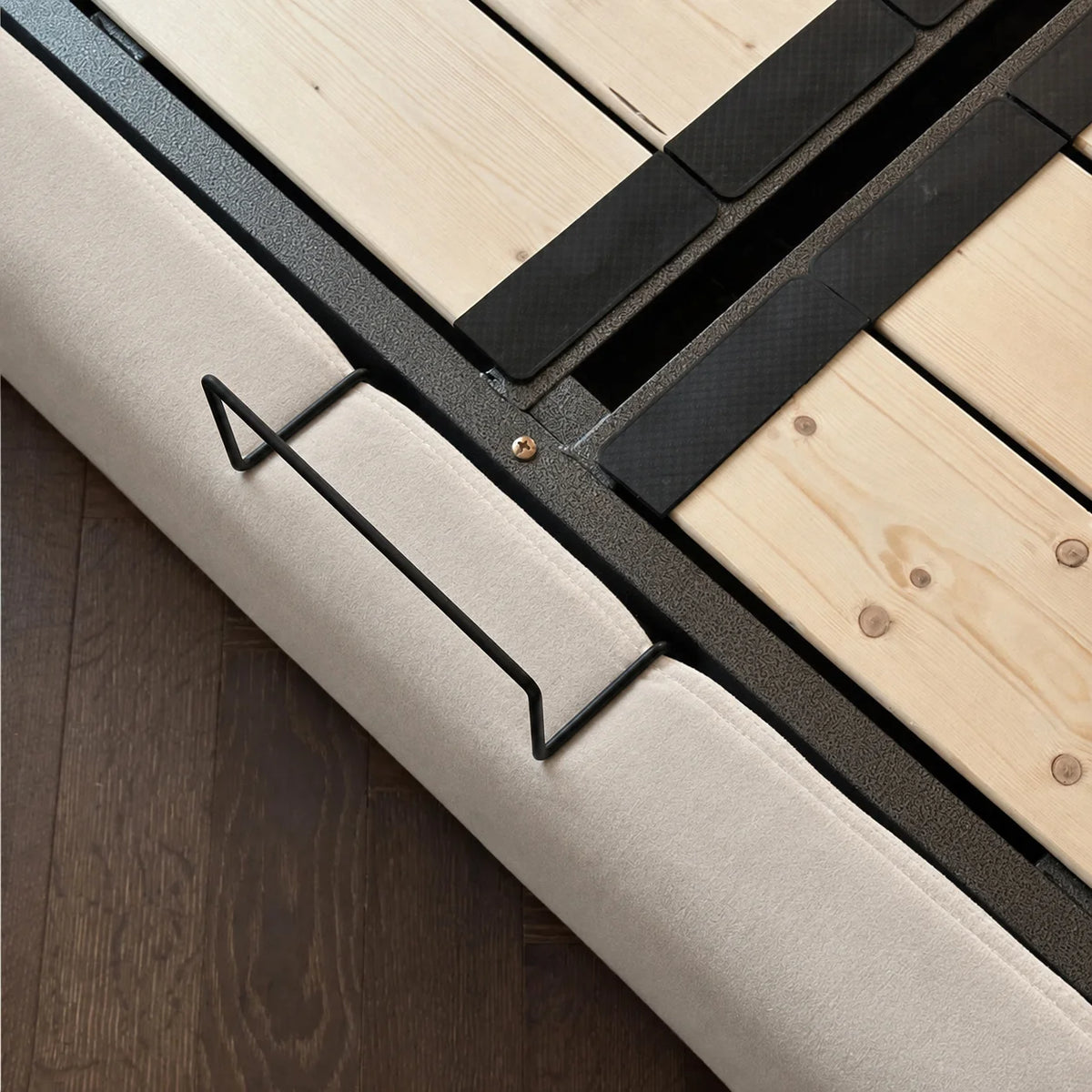 Custom Bed Frame Cover — Performance HH200 · Soft Warm Ivory White