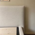 Custom Bed Frame Cover — Performance HH200 · Soft Warm Ivory White