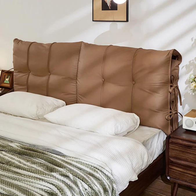 Custom Headboard Cover with Oversized Reading Cushions (Bow tie)
